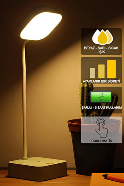 Şarjlı Masa Lambası 3 Renk
