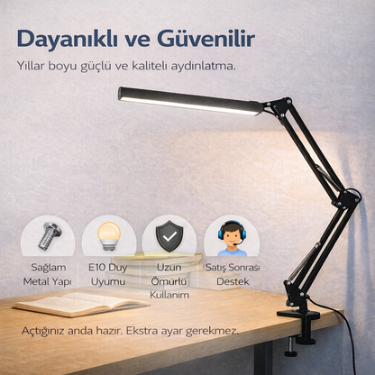 Klipsli Masa Lambası